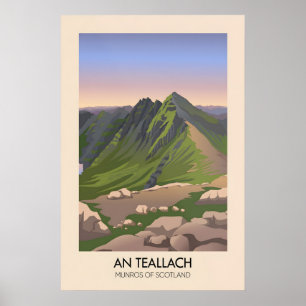 Affiche des Munros d'An Teallach en Écosse