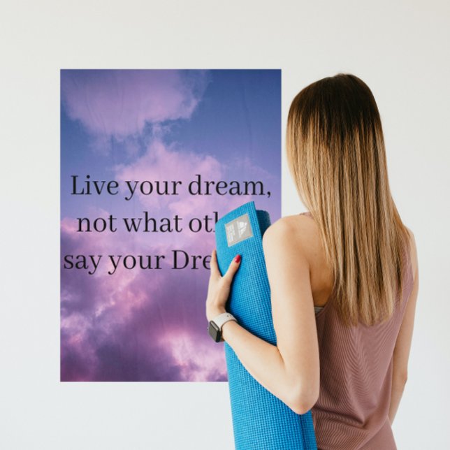 Affiche des nuages de ciel violet (Créateur téléchargé)