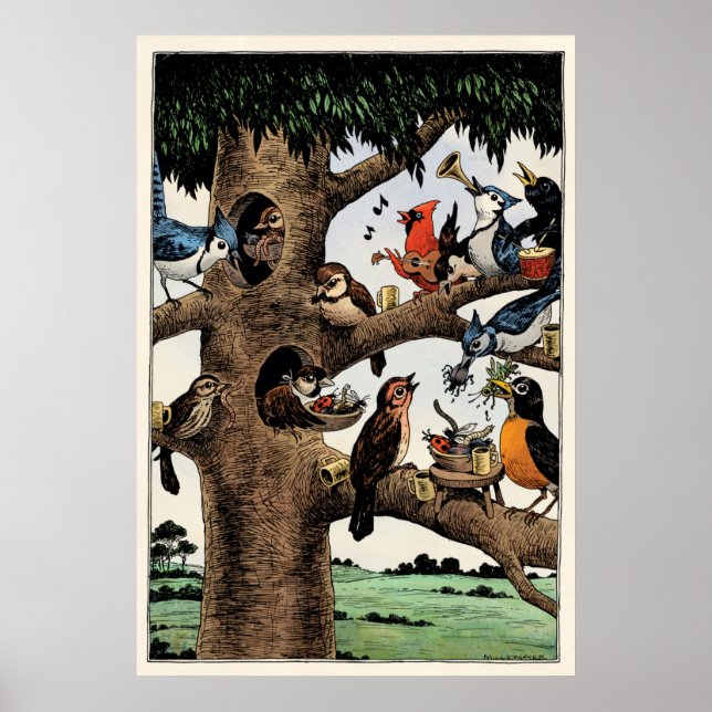Affiche des oiseaux chanteurs (Devant)