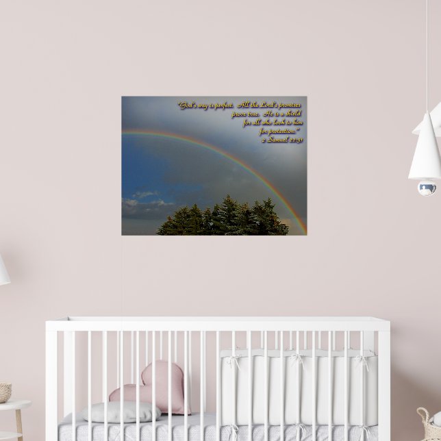 Affiche des promesses de l'arc-en-ciel de Dieu (Pépinière 2)