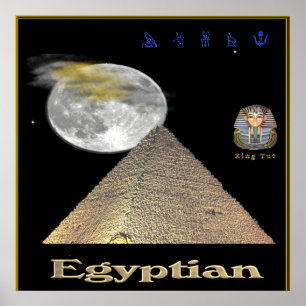 Affiche des pyramides égyptiennes