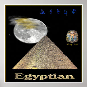 Affiche des pyramides égyptiennes