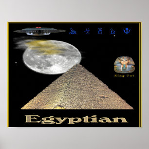 Affiche des pyramides égyptiennes