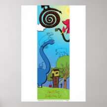 Affiche - Des serpents et des dinosaures, oh mon d