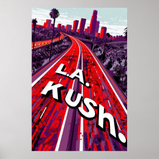 Affiche des signes de la route L.A. Kush