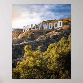 Affiche Dessin panneau Hollywood