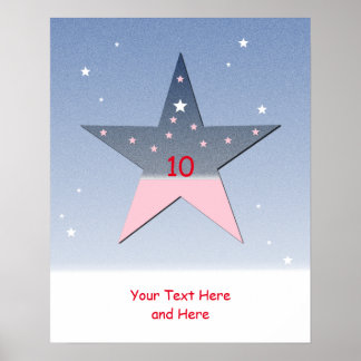 Affiche d'étoiles pour enfants