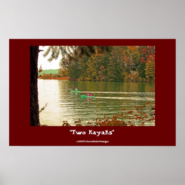 Affiche "Deux Kayaks" (Devant)