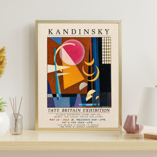 Affiche d'exposition Kandinsky Géométrique Abstr