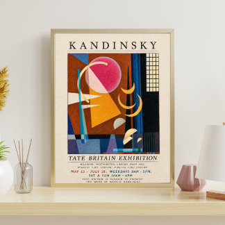 Affiche d'exposition Kandinsky | Géométrique Abstr