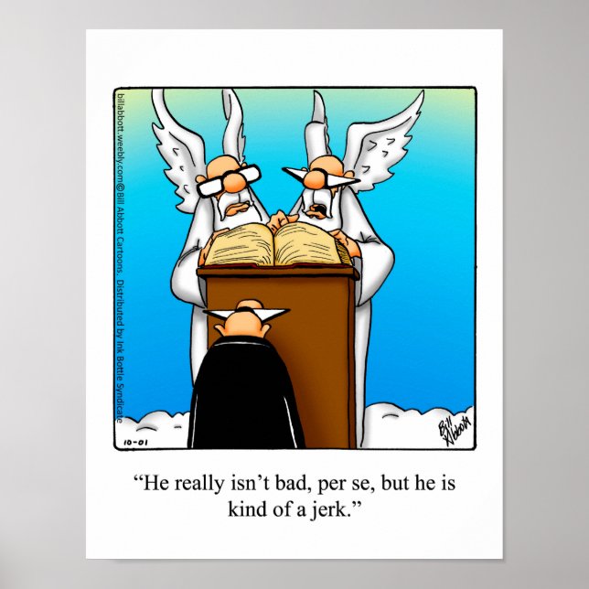 Affiche d'Humour du jour du jugement (Devant)