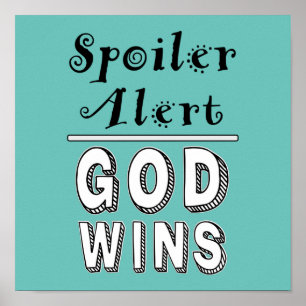 Affiche Dieu Gagne