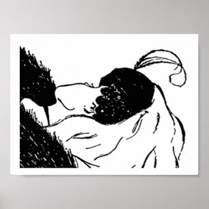 Affiche d'illusion de jeunes ou de dame âgée