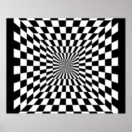 Affiche d'illusion optique