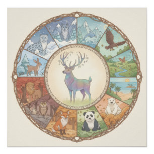 Affiche d'images d'animaux