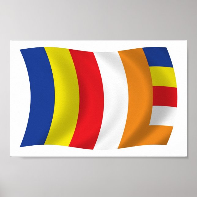 Affiche d'impression du drapeau de la religion bou (Devant)
