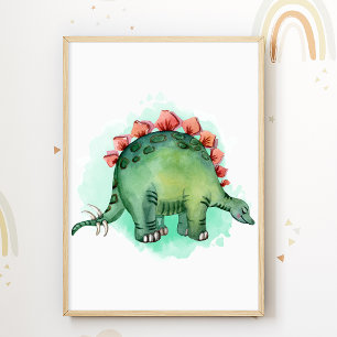 Affiche Dinosaures pour chambre d'enfants avec emp