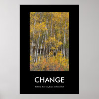 Affiche d'inspiration de Fall Aspen Grove CHANGE