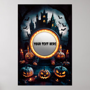 Affiche d'invitation blanche Halloween #6