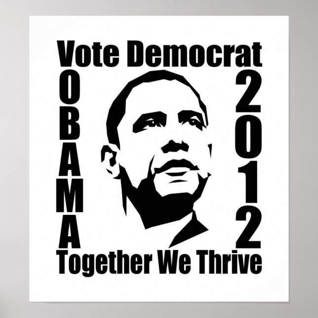 Affiche d'OBAMA 2012 (Devant)