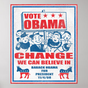 Affiche d'Obama de vote