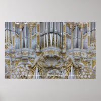 Affiche d'orgue de l'abbaye baroque