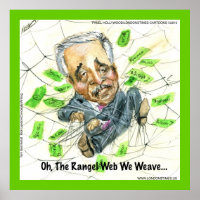 Affiche drôle de Charlie Rangel "Rangel Toile que