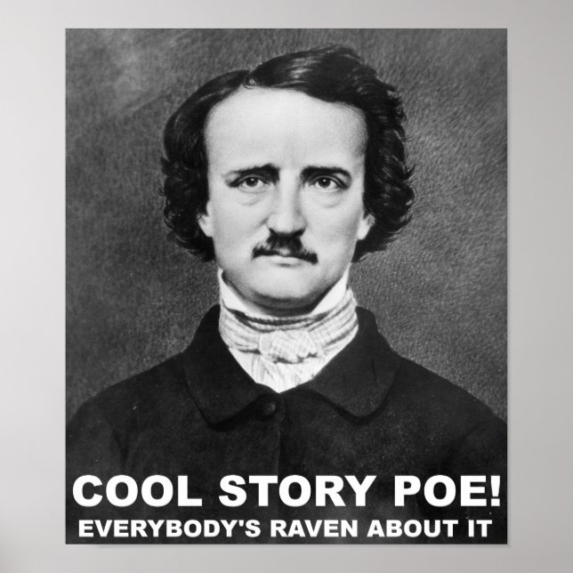 Affiche drôle de l'histoire de Poe (Devant)