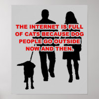 Affiche drôle de signe de personnes chats contre p
