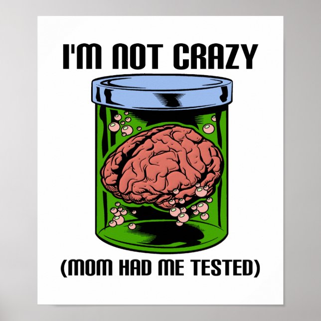 Affiche drôle testée pas folle (Devant)
