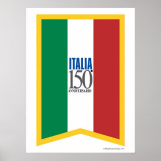 Affiche du 150e anniversaire de l'Italie