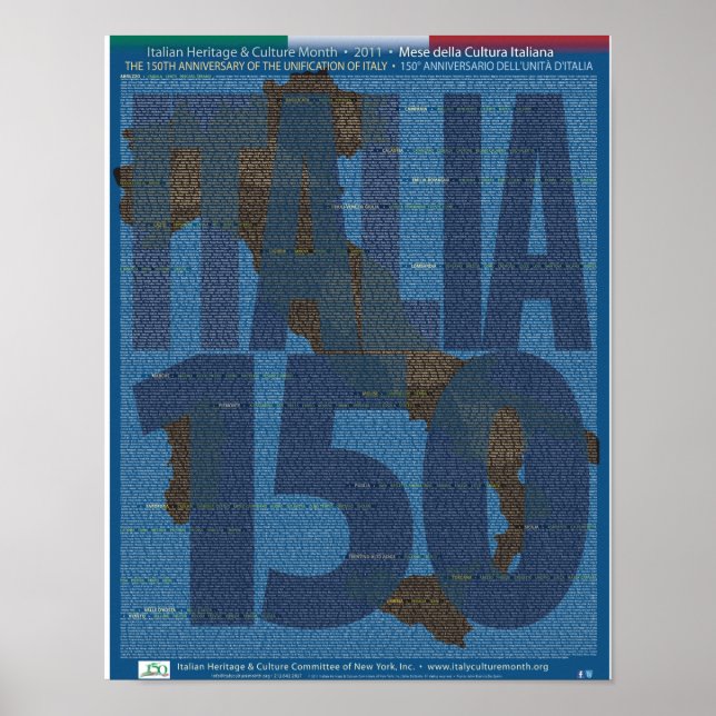 Affiche du 150e anniversaire de l'unification de l (Devant)