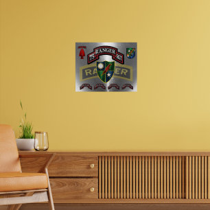 Affiche du 75e régiment de rangers