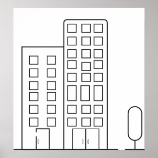 Affiche du bâtiment hiérarchique