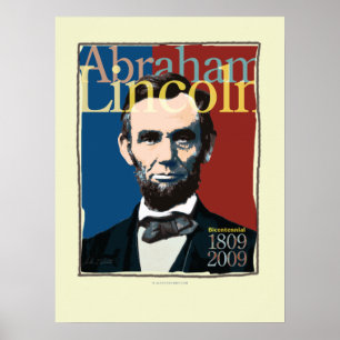 Affiche du bicentenaire Abraham Lincoln