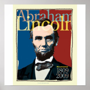 Affiche du bicentenaire Abraham Lincoln