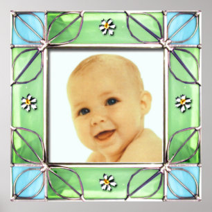 Affiche du cadre photo en verre tendu