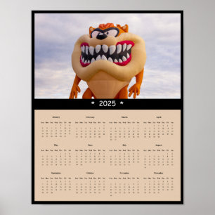 Affiche du calendrier du mur de ballon à air chaud