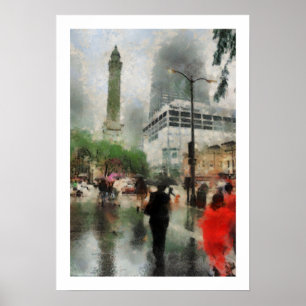 Affiche du centre de Chicago