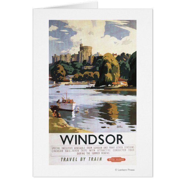 Affiche du château de Windsor sur les chemins de f (Devant)