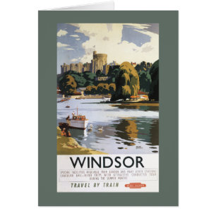Affiche du château de Windsor sur les chemins de f