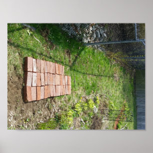 affiche du chemin de jardin