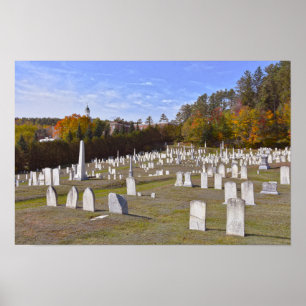 Affiche du cimetière de Lyndon, Vermont
