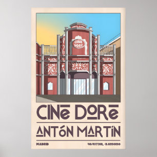 Affiche du cinéma Cine Doré Madrid Graphique Façad