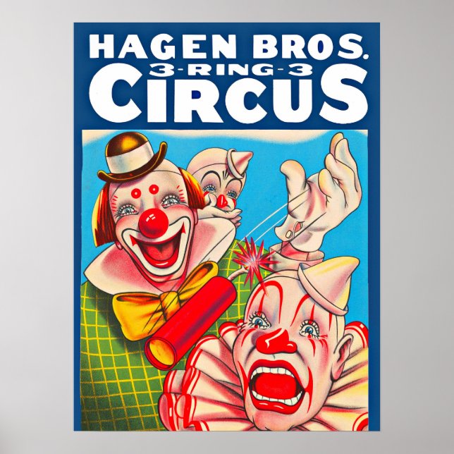 Affiche du cirque Hagen Brothers dans les années 1 (Devant)