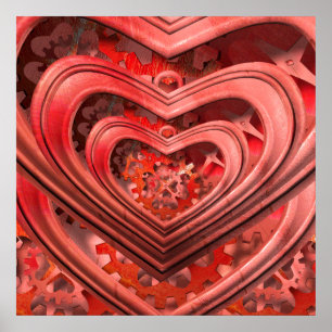 affiche du coeur en vapeur