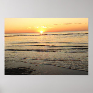 Affiche du coucher de soleil de Martha's Vineyard