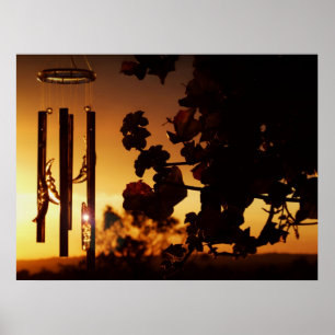 affiche du coucher du soleil