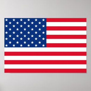 Affiche du drapeau américain