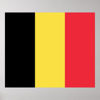 Affiche du drapeau belge patriotique